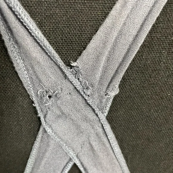 Free People maxi dress lace inserts size M denim color - Picture 8 of 10